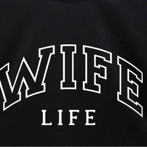 GREATHE Wife Life Black Short Sleeved Tee - Picture 3 of 9